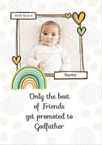 Tap to view Promoted to Godfather New Baby Photo Card