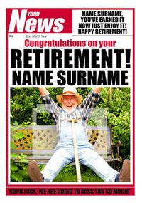 Tap to view Your News - Retirement Congrats