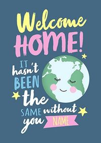 Tap to view Welcome Home from your Travels Greeting Card