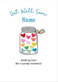 Tap to view Get Well Soon Jar Personalised Card