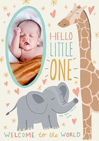 Tap to view Hello Little One New Baby Photo Card