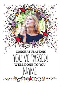 Tap to view Rhapsody - Congratulations Card Star Wreath Photo Upload