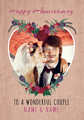 Woodland Wonder Anniversary Card To The One I Love Photo Upload Funky Pigeon