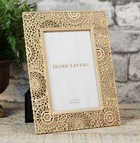 Tap to view Gold Metal Photo Frame - 4 x 6 in