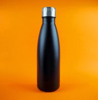 Tap to view Black Matt 500ml Stainless Steel Insulated Water Bottle