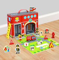 Tap to view Wooden Fire Station Box