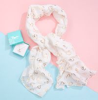 Tap to view Heart Scarf & Dragonfly Necklace Set
