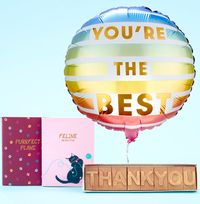 Tap to view Thank You Balloon Bundle with Notebook and Chocolates