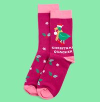 Tap to view Christmas Quacker Socks Size 4-8