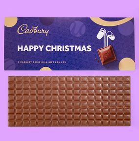 Happy Christmas Cadbury Dairy Milk 850g Bar