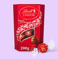 Tap to view Lindt Lindor Milk Chocolate Truffles Box 200g