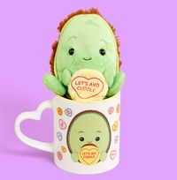 Tap to view Swizzels Avocuddle Mug & Soft Toy Set