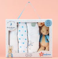 Tap to view Peter Rabbit Soft Toy & Muslin Set
