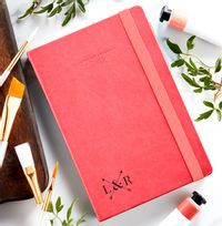 Tap to view Couple's Initials Engraved Legami Notebook
