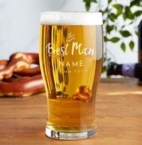 Tap to view Personalised Best Man Pint Glass