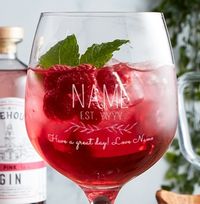 Tap to view Personalised Spanish Gin Glass