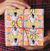 Tap to view 21st Birthday Photo Wrapping Paper
