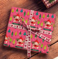Tap to view Pink Photo Christmas Wrapping Paper
