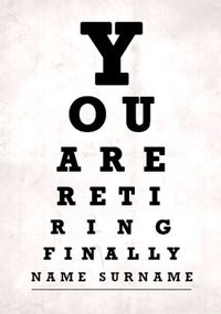 Tap to view Eye Test - Retirement