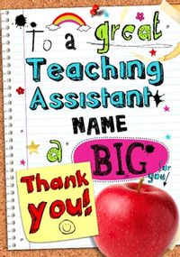 Tap to view Thank You Teaching Assistant - Neon Sketch