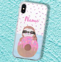 Tap to view Sloth and Doughnut Personalised iPhone Case