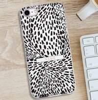 Tap to view Personalised Leopard Print iPhone Case - Gold Initials