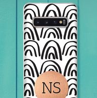 Tap to view Modern Rainbows and Initials Samsung Phone Case
