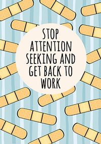 Tap to view Stop Attention Seeking Personalised Postcard
