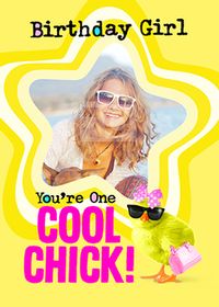 Tap to view One Cool Chick Photo Postcard