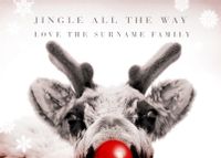 Tap to view Reindeer Personalised Christmas Postcard