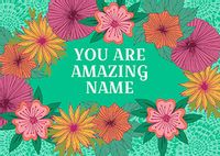 Tap to view You Are Amazing Personalised Postcard