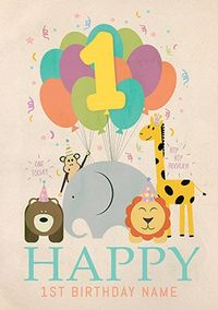 Tap to view Happy 1st Birthday Personalised Poster