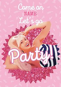 Tap to view Let's Go Party Personalised Card