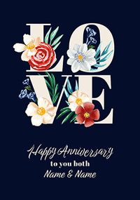 Tap to view Happy Anniversary to You Both Personalised Card