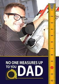 Tap to view No One Measures Up Father's Day Photo Card
