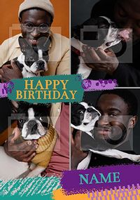 Tap to view Four Photo Birthday Card