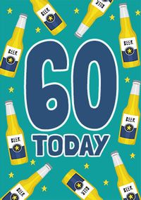 Tap to view 60 Today Beers Birthday Card