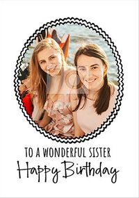 Tap to view Sister Framed Photo Birthday Card