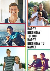 Tap to view Happy Birthday to You 5 Photo Birthday Card