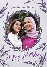 Tap to view Lavender Fields Birthday Photo Card