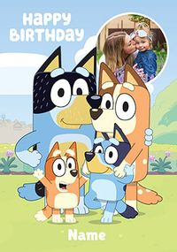 Tap to view Bluey Family Birthday Photo Card