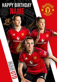 Tap to view Manchester United Football Female Players Birthday Card