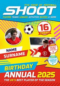 Tap to view Annual Shoot Magazine 16th Multi Photo Birthday Card