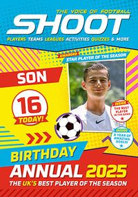 Tap to view Annual Shoot Magazine Son 16th Birthday Photo Card