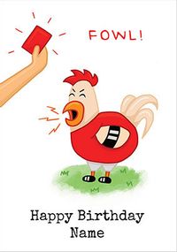 Tap to view Fowl Personalised Birthday Card