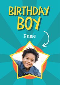 Tap to view Birthday Boy Star Photo Card