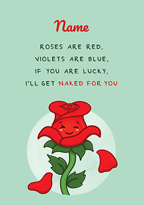 naked valentine card