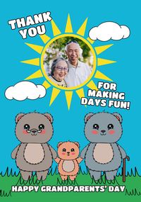 Tap to view Thank You Bears Grandparents's Day Photo Card