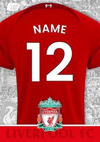 Tap to view Liverpool Age 12 Shirt Personalised Birthday Card