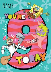 Tap to view 9 Today SpongeBob Birthday Card